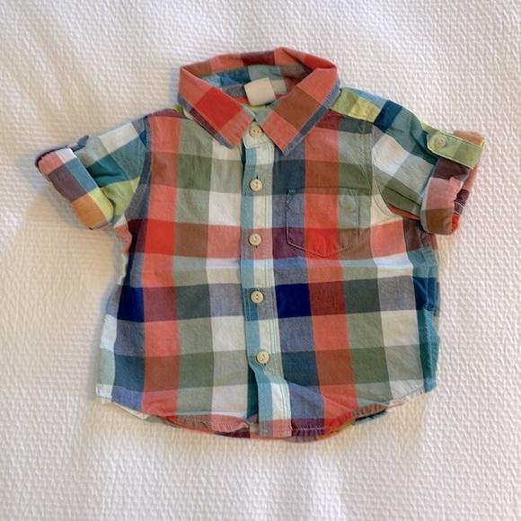Baby Boy Summer Shirt Bundle - Gap - Zara Baby - Carter’s - Size 3-6 Months - Picture 7 of 8